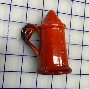 Metlox Poppytrail Red Rooster Salt or Pepper Shaker Stopper MCM Vintage